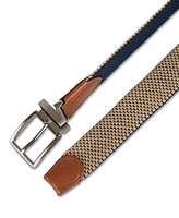 Club Room Men's Stretch Reversible Woven Belt, Exclusively at Macy's