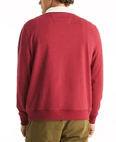 Nautica Men's Relaxed-Fit Logo-Print French Terry Polo Sweatshirt