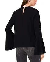 1.state Women's Crew Neck Wide Sleeve Blouse