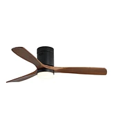 Sofucor 52" Low Profile Ceiling Fan with Lights