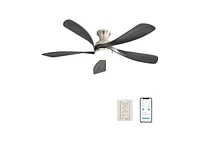 Sofucor 52" Modern Smart Ceiling Fan with 5 Solid Wood Blades