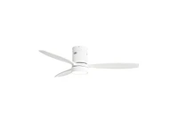 Sofucor 52" Ceiling Fan with Lights Remote Control Wood Blades Reversible Dc Motor