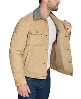 Cole Haan Men's Collared Quilted Button-Front Jacket