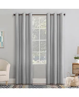 Lindstrom Textured Draft Shield Fleece Insulated Room Darkening Grommet Curtain Panel