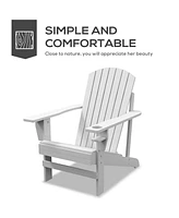 Streamdale Furniture Adirondack Lounge Chair: Patio, Lawn, Weather Resistant