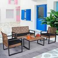 Streamdale Furniture Acacia Wood Patio Set for Outdoor Spaces