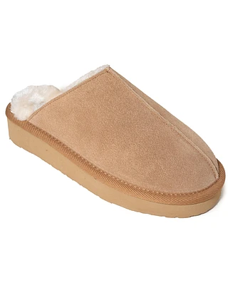 Minnetonka Women's Stefanie Suede Scuff Slippers