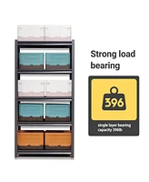 Simplie Fun 5-Tier Heavy Duty Metal Storage Shelves (63"H, 2000lbs Capacity