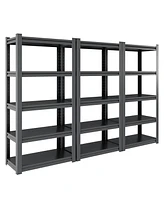 Streamdale Furniture 5-Tier Heavy Duty Metal Storage Shelves (63"H, 2000lbs Capacity)