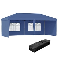 Simplie Fun 10'x20' Canopy Tent with Sidewalls, Heavy Duty Gazebo for Outdoor Events