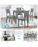Modern 5-Piece Dining Set for Kitchen and Dining Room