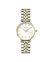 Rosefield Small Edit Women's Two Tone Stainless Steel Bracelet Watch 26mm