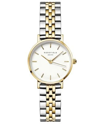 Rosefield Small Edit Womens Gold Tone Stainless Steel Bracelet Watch 26mm