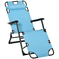 Streamdale Furniture Folding Chaise Lounge: 2-in-1 Tanning & Pool Chair