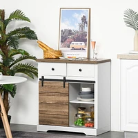 Farmhouse Coffee & Wine Cabinet with Storage