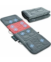 Skonyon Foldable Massage Mat with Heat and 10 Vibration Motors