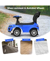 Sugift 3 1 Ride on Push Car Toddler Stroller Sliding with Music