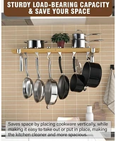 Cooks Standard 36 by 8-Inch Wooden Wall Mounted Pot Rack