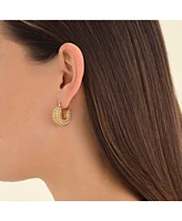 Rosefield Bubble Hoops In 14K Yellow Gold Plated Stainless Steel