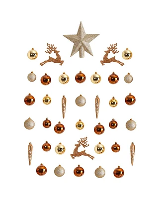 Slickblue Holiday Christmas Tree 40 Count Ornament Set