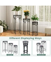 Sugift Decorative Flower Display Holder with Ceramic Top for Patio