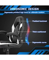 Streamdale Furniture Sweetcrispy Gaming Chair: Ergonomic Office Chair with Lumbar Support