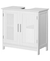 Bathroom Under Sink Cabinet with Adjustable Shelves in White