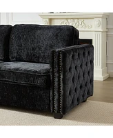 Memory Foam Convertible Sleeper Sofa for Living Rooms