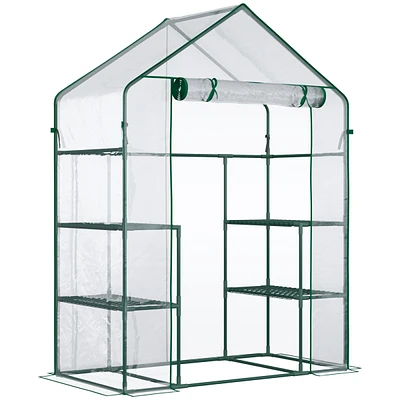 Streamdale Furniture 5' x 2.5' Mini Green House Kit with Shelves