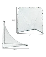 Streamdale Furniture Foldable Lacrosse & Soccer Goal for All Ages