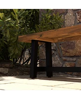 Streamdale Furniture Acacia Wood Garden Bench for Patio and Deck