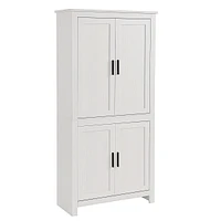 Streamdale Furniture Freestanding Kitchen Pantry with Adjustable Shelves