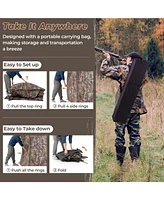 Sugift Hunting Blind 360 Degree One-Way See-Through Ground Blind for 2-3 Person