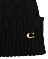 Coach Signature C Cable Knit Beanie