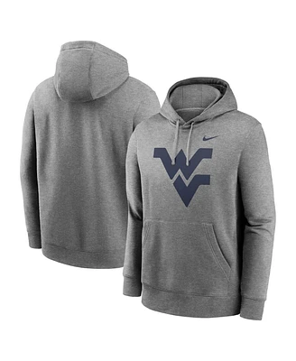 Nike Men's Heather Gray West Virginia Mountaineers Primetime Evergreen Club Fleece Pullover Hoodie