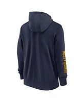 Nike Men's Navy West Virginia Mountaineers 2024 Sideline Full-Zip Hoodie