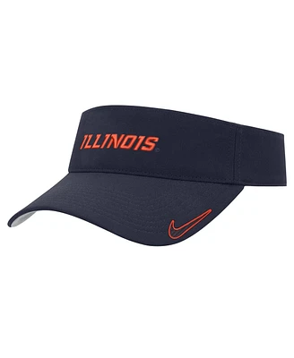 Nike Men's Navy Illinois Fighting Illini 2024 Sideline Ace Performance Adjustable Visor