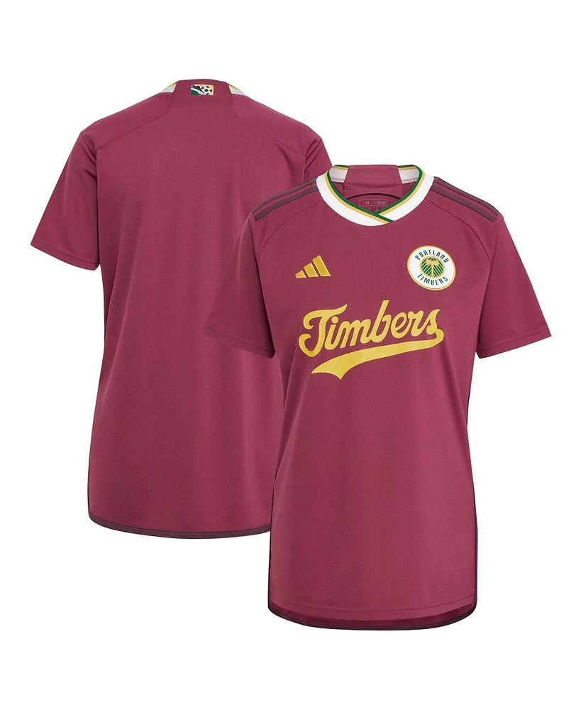 Adidas Women's Red Portland Timbers 2024 Archive Replica Jersey