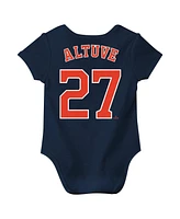 Nike Baby Jose Altuve Navy Houston Astros Fuse Name Number Bodysuit