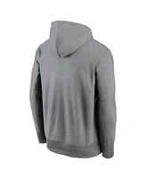 Nike Men's Heather Gray Miami Dolphins Big Tall Performance Pullover Hoodie