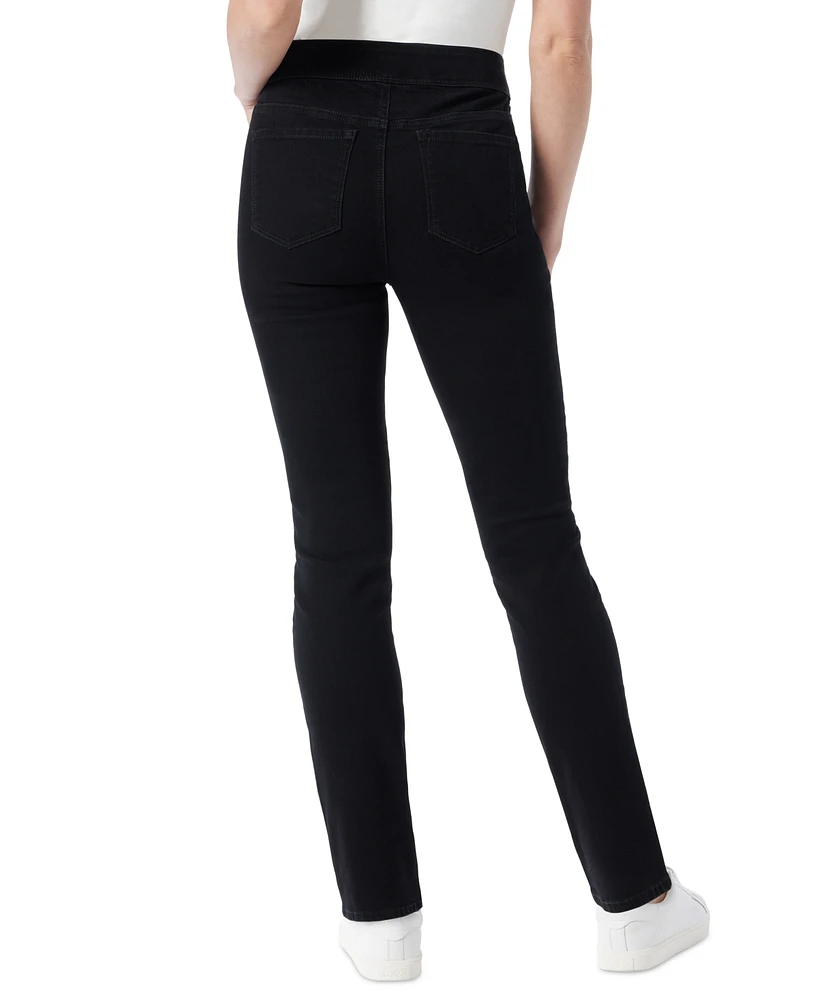 Gloria Vanderbilt Petite Shape Effect Straight Tummy-Control Jeans