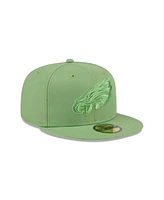 New Era Men's Green Philadelphia Eagles Color Pack 59FIFTY Fitted Hat