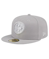 New Era Men's Gray Pittsburgh Steelers Color Pack 59FIFTY Fitted Hat