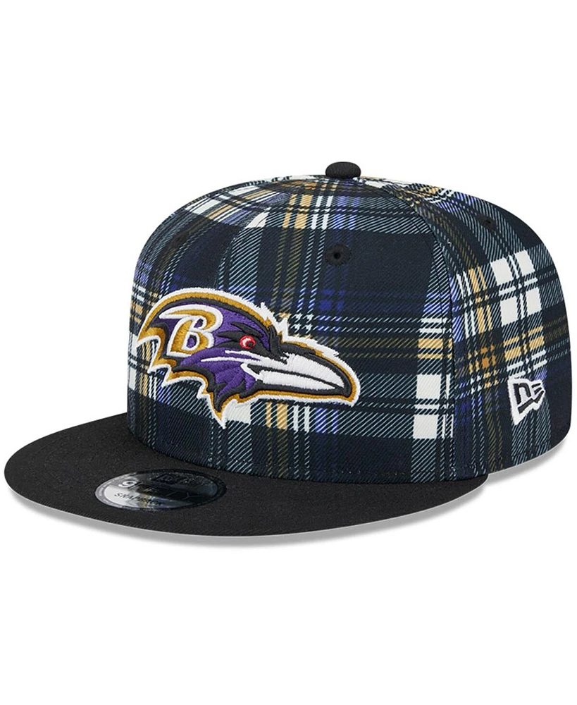 New Era Men's Black Baltimore Ravens 2024 Sideline Statement 9FIFTY Snapback Hat