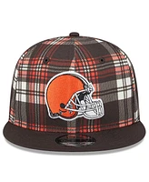 New Era Men's Brown Cleveland Browns 2024 Sideline Statement 9FIFTY Snapback Hat