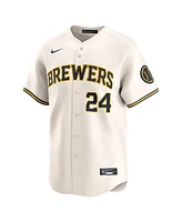 Nike Men's William Contreras Cream Milwaukee Brewers Home Limited Player Jersey