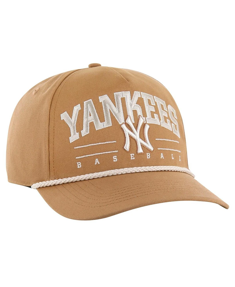 '47 Brand Men's Brown New York Yankees Neutral Roscoe Rope Hitch Adjustable Hat