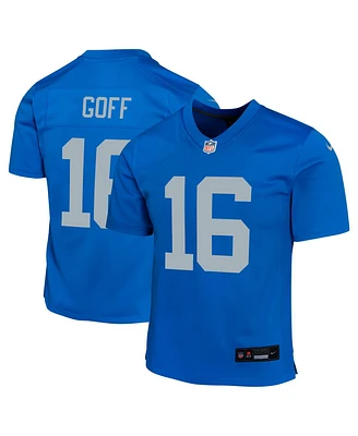 Nike Big Boys and Girls Jared Goff Blue Detroit Lions Alternate Game Jersey