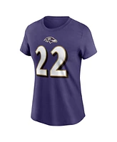 Nike Women's Derrick Henry Purple Baltimore Ravens Player Name Number T-Shirt