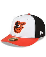 New Era Men's White/Orange Baltimore Orioles National Baseball Hall of Fame Low Profile 59FIFTY Fitted Hat